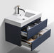 KubeBath Blue Wall Mount Modern Bathroom Vanity KubeBath