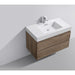 KubeBath Bliss Butternut Wall Mount Modern Bathroom Vanity KubeBath