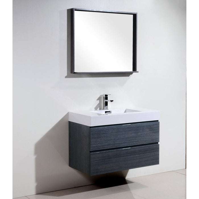 KubeBath Bliss Wall Mount Modern Bathroom Vanity KubeBath