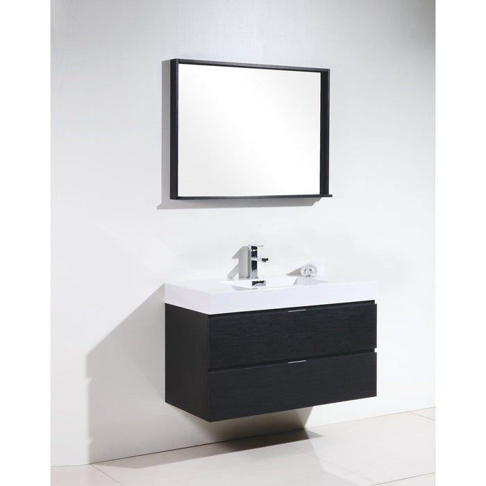 KubeBath Bliss Wall Mount Modern Bathroom Vanity KubeBath