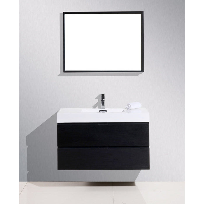 KubeBath Bliss Wall Mount Modern Bathroom Vanity KubeBath