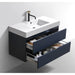 KubeBath Blue Wall Mount Modern Bathroom Vanity KubeBath