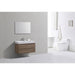 KubeBath Bliss Butternut Wall Mount Modern Bathroom Vanity KubeBath