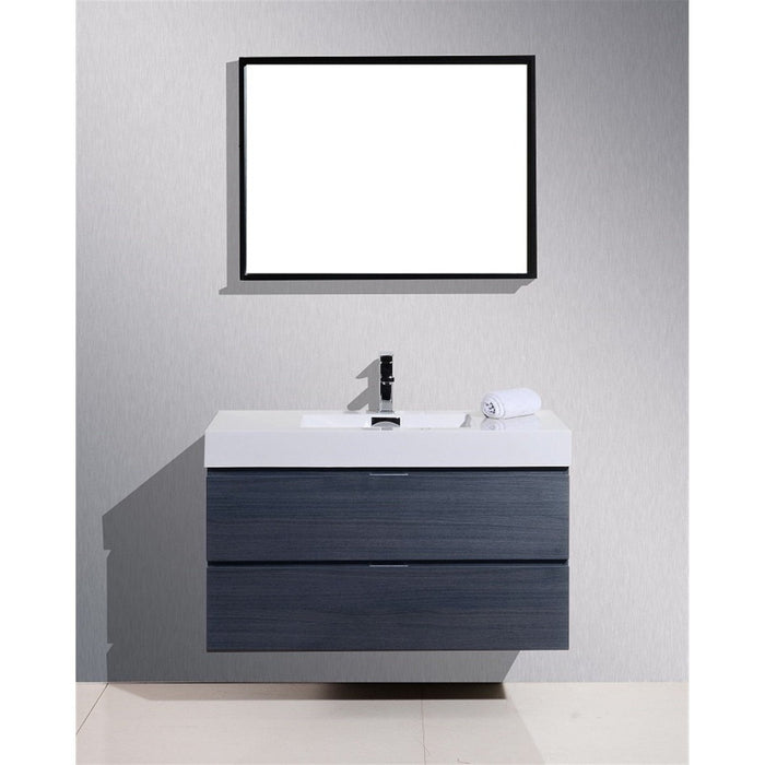 KubeBath Bliss Wall Mount Modern Bathroom Vanity KubeBath