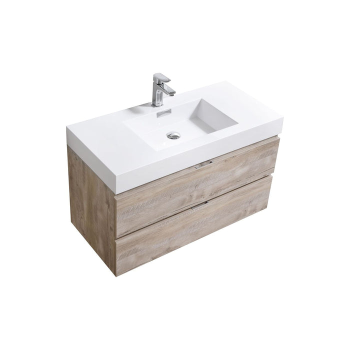 KubeBath Bliss Wall Mount Modern Bathroom Vanity KubeBath