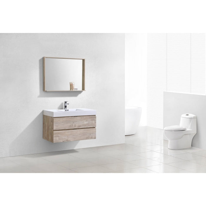 KubeBath Bliss Wall Mount Modern Bathroom Vanity KubeBath