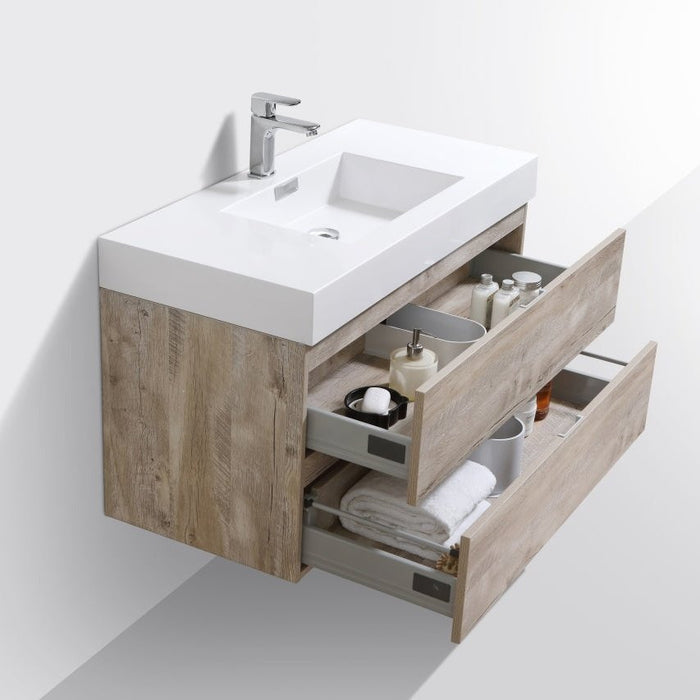 KubeBath Bliss Wall Mount Modern Bathroom Vanity KubeBath