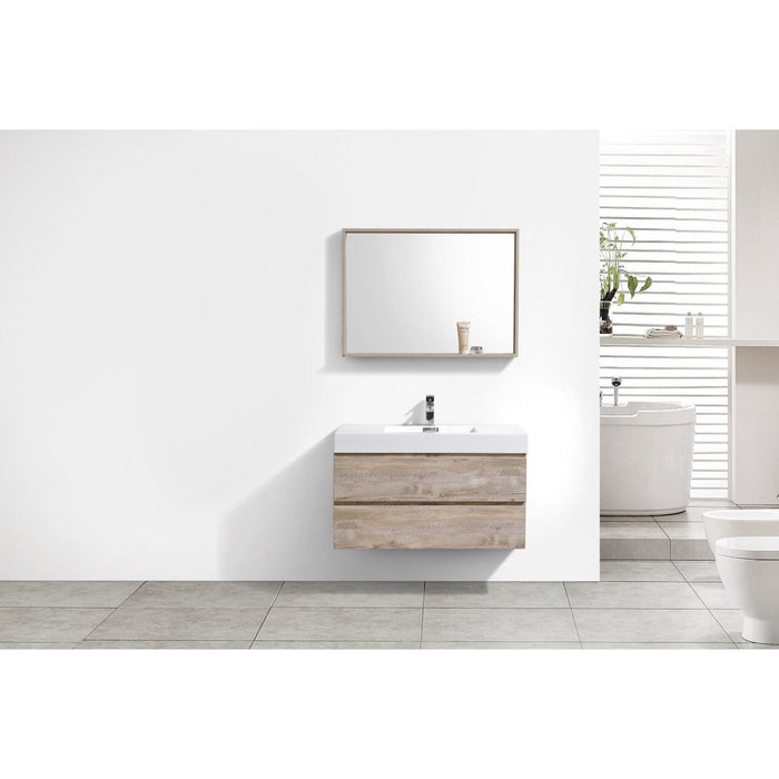 KubeBath Bliss Wall Mount Modern Bathroom Vanity KubeBath