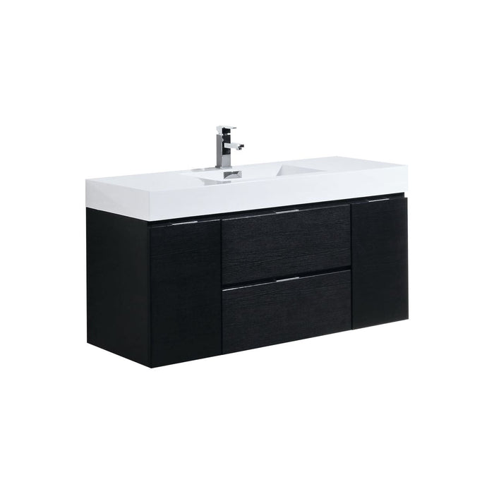 KubeBath Bliss Wall Mount Modern Bathroom Vanity KubeBath