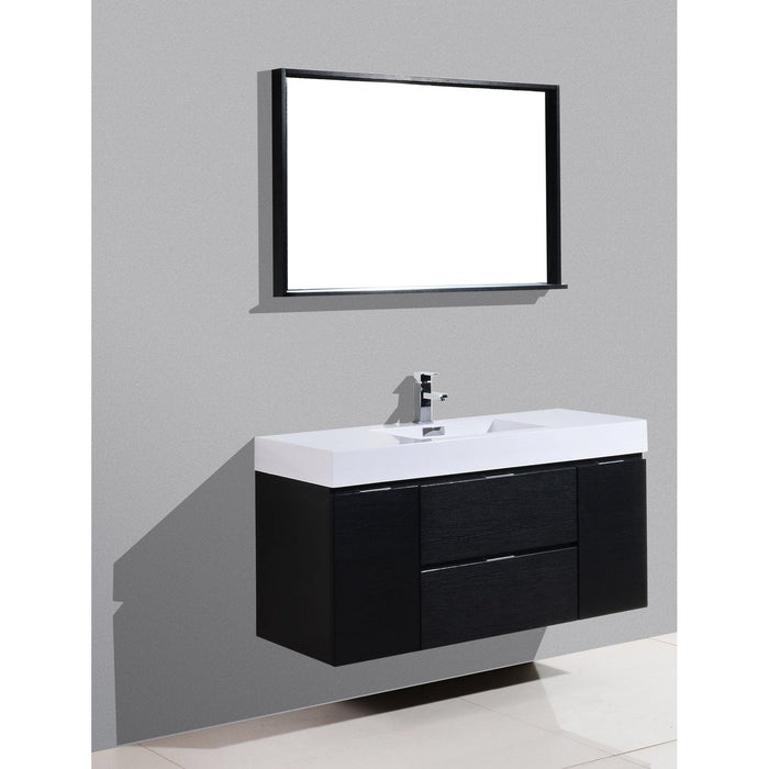 KubeBath Bliss Wall Mount Modern Bathroom Vanity KubeBath