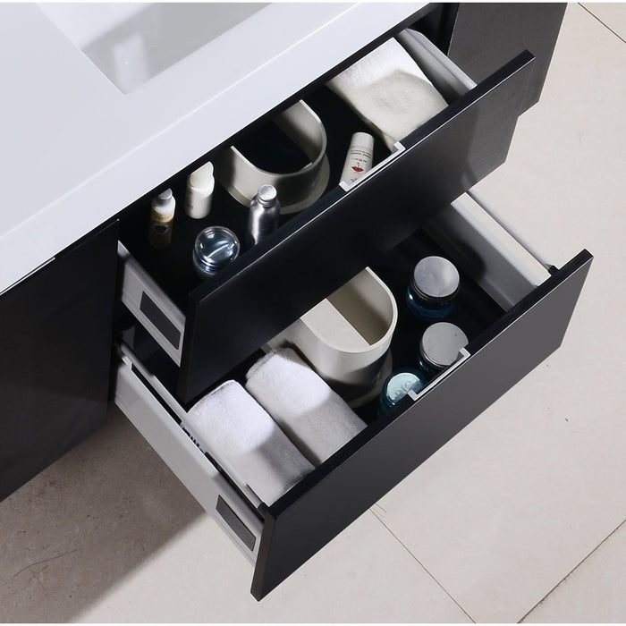 KubeBath Bliss Wall Mount Modern Bathroom Vanity KubeBath