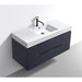 KubeBath Blue Wall Mount Modern Bathroom Vanity KubeBath