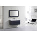 KubeBath Blue Wall Mount Modern Bathroom Vanity KubeBath
