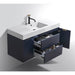 KubeBath Blue Wall Mount Modern Bathroom Vanity KubeBath