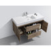 KubeBath Bliss Butternut Wall Mount Modern Bathroom Vanity KubeBath