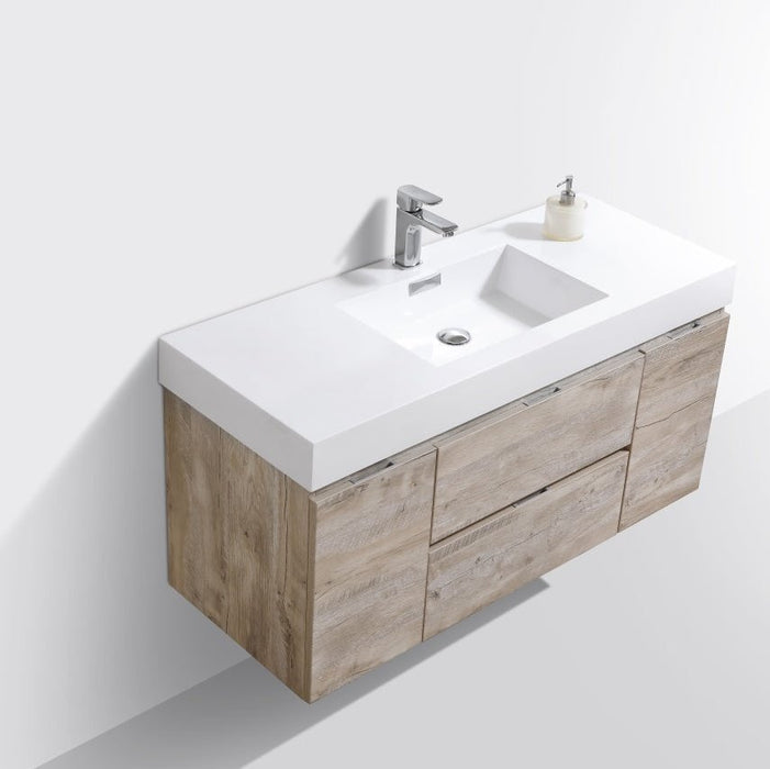 KubeBath Bliss Wall Mount Modern Bathroom Vanity KubeBath