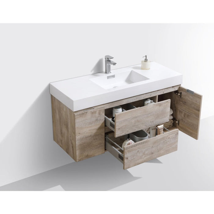 KubeBath Bliss Wall Mount Modern Bathroom Vanity KubeBath