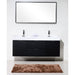 KubeBath Bliss 60" Wall Mount Modern Bathroom Vanity KubeBath