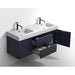 KubeBath Bliss 60" Wall Mount Modern Bathroom Vanity KubeBath