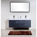 KubeBath Bliss 60" Wall Mount Modern Bathroom Vanity KubeBath