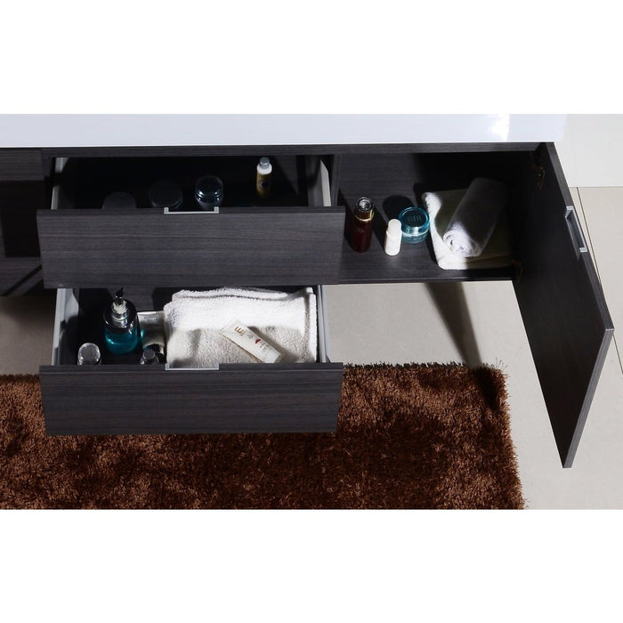 KubeBath Bliss 60" Free Standing Modern Bathroom Vanity KubeBath