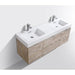 KubeBath Bliss 60" Wall Mount Modern Bathroom Vanity KubeBath