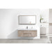 KubeBath Bliss 60" Wall Mount Modern Bathroom Vanity KubeBath