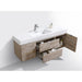 KubeBath Bliss 60" Wall Mount Modern Bathroom Vanity KubeBath