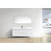 KubeBath Bliss 60" Wall Mount Modern Bathroom Vanity KubeBath