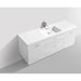 KubeBath Bliss 60" Wall Mount Modern Bathroom Vanity KubeBath