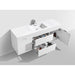 KubeBath Bliss 60" Wall Mount Modern Bathroom Vanity KubeBath
