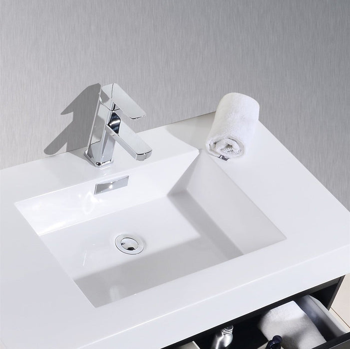 KubeBath Bliss Double Sink Wall Mount Modern Bathroom Vanity KubeBath