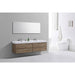 KubeBath Bliss Double Sink Wall Mount Modern Bathroom Vanity KubeBath
