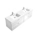 KubeBath Bliss Double Sink Wall Mount Modern Bathroom Vanity KubeBath