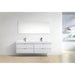 KubeBath Bliss Double Sink Wall Mount Modern Bathroom Vanity KubeBath