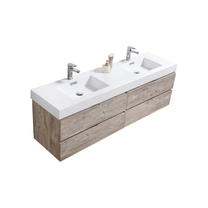 KubeBath Bliss Double Sink Wall Mount Modern Bathroom Vanity KubeBath
