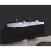 KubeBath Bliss Double Sink Wall Mount Modern Bathroom Vanity KubeBath