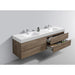 KubeBath Bliss Double Sink Wall Mount Modern Bathroom Vanity KubeBath