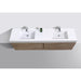 KubeBath Bliss Double Sink Wall Mount Modern Bathroom Vanity KubeBath