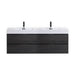 KubeBath Bliss Double Sink Wall Mount Modern Bathroom Vanity KubeBath