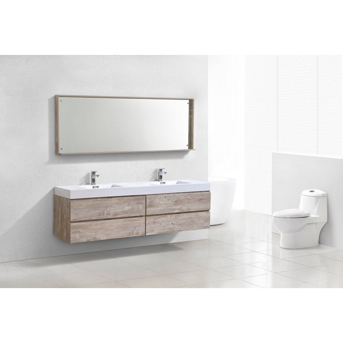 KubeBath Bliss Double Sink Wall Mount Modern Bathroom Vanity KubeBath