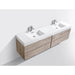 KubeBath Bliss Double Sink Wall Mount Modern Bathroom Vanity KubeBath