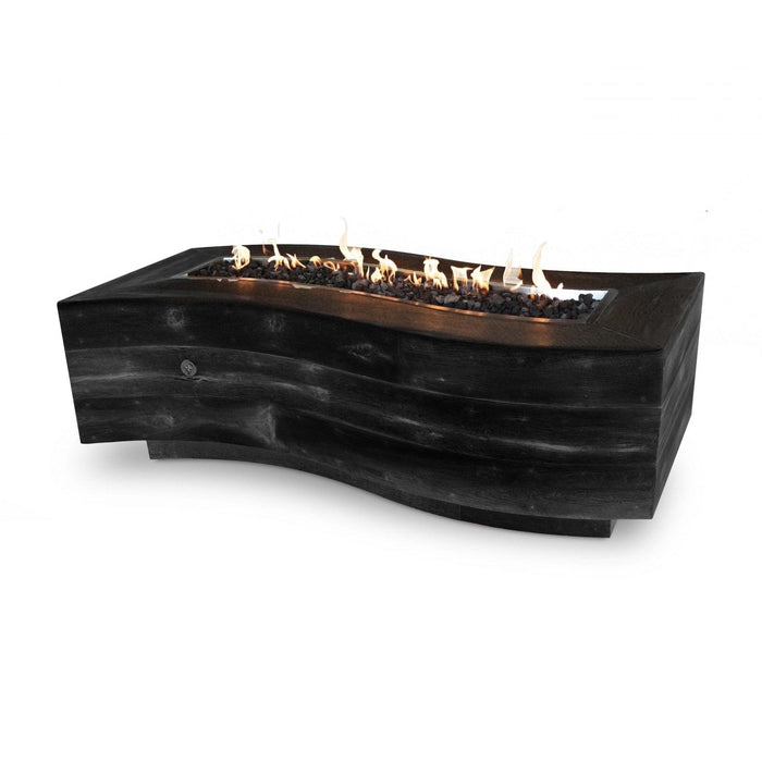 The Outdoor Plus Big Sur Fire Pit | Wood Grain Concrete The Outdoor Plus