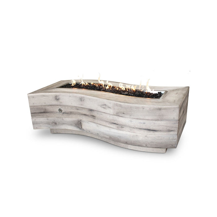 The Outdoor Plus Big Sur Fire Pit | Wood Grain Concrete The Outdoor Plus