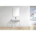 KubeBath Cisco Stainless Steel Console with Acrylic Sink KubeBath