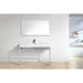 KubeBath Cisco Stainless Steel Console with Acrylic Sink KubeBath