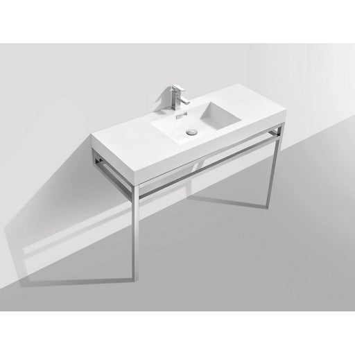 KubeBath Cisco Stainless Steel Console with Acrylic Sink KubeBath