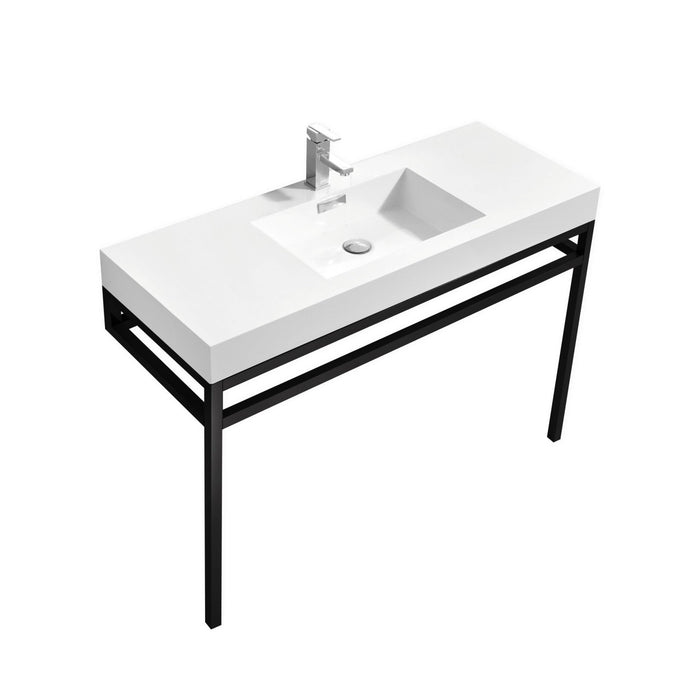 KubeBath Cisco Stainless Steel Console with Acrylic Sink KubeBath