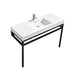 KubeBath Cisco Stainless Steel Console with Acrylic Sink KubeBath
