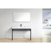 KubeBath Cisco Stainless Steel Console with Acrylic Sink KubeBath
